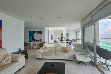 Sala de apartamento para alugar com 3 quartos, 173m² em Centro, Guarujá