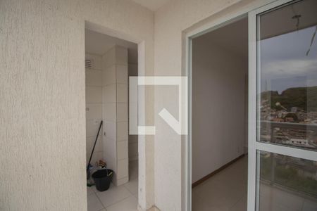 Varanda da Sala de apartamento para alugar com 3 quartos, 80m² em Mutondo, São Gonçalo