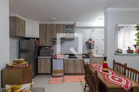 Sala/Cozinha/Área de Serviço  de casa de condomínio à venda com 2 quartos, 44m² em Jardim Lisboa, São Paulo