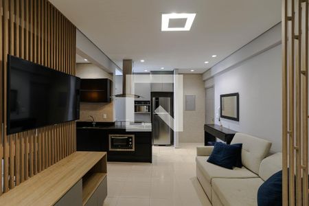 Sala de apartamento para alugar com 1 quarto, 43m² em Vila Mogilar, Mogi das Cruzes