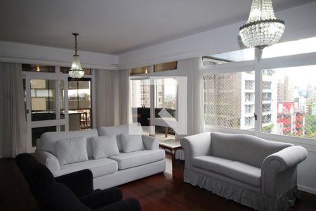 Sala de apartamento para alugar com 3 quartos, 226m² em Petrópolis, Porto Alegre