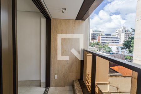 Varanda da Sala de apartamento à venda com 2 quartos, 66m² em Savassi, Belo Horizonte