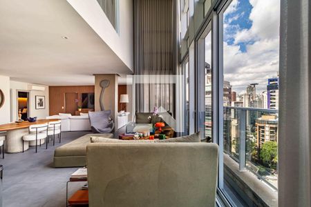 Sala de apartamento para alugar com 2 quartos, 210m² em Jardim Paulistano, São Paulo