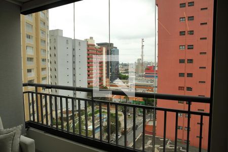 Sala/ varanda / vista  de kitnet/studio à venda com 1 quarto, 40m² em Centro, São Bernardo do Campo
