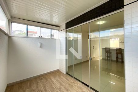 Varanda da Sala de apartamento para alugar com 3 quartos, 113m² em Caiçaras, Belo Horizonte