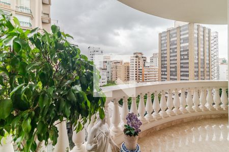 Varanda de apartamento à venda com 3 quartos, 210m² em Cerqueira César, São Paulo
