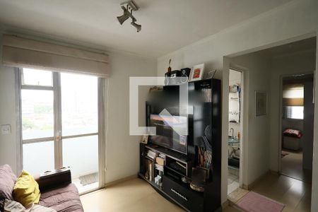 Sala de estar- Sala de jantar de apartamento à venda com 1 quarto, 50m² em Jardim Taquaral, São Paulo