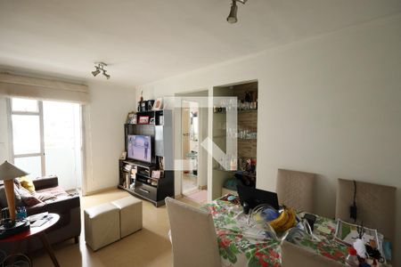 Sala de estar- Sala de jantar de apartamento à venda com 1 quarto, 50m² em Jardim Taquaral, São Paulo