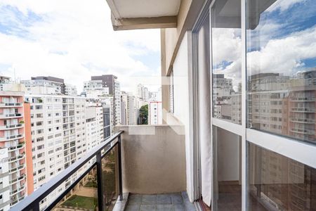 Sacada de apartamento para alugar com 1 quarto, 45m² em Cerqueira César, São Paulo