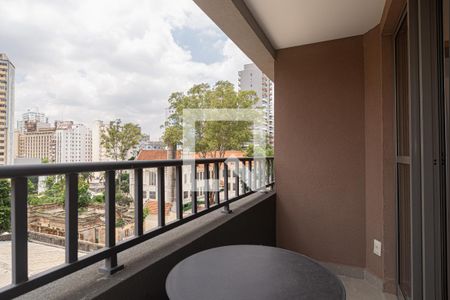 Varanda do Quarto de kitnet/studio para alugar com 1 quarto, 31m² em Consolação, São Paulo