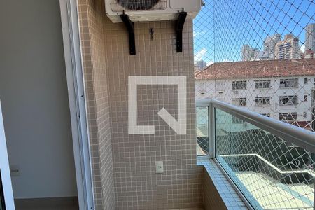 Varanda da Sala de apartamento para alugar com 2 quartos, 61m² em Vila Belmiro, Santos