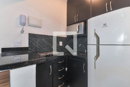 Cozinha de kitnet/studio para alugar com 1 quarto, 9m² em Brooklin, São Paulo