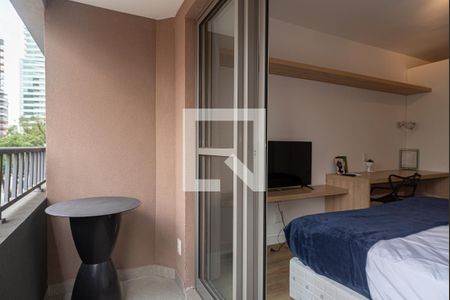 Varanda do Quarto de kitnet/studio para alugar com 1 quarto, 25m² em Consolação, São Paulo