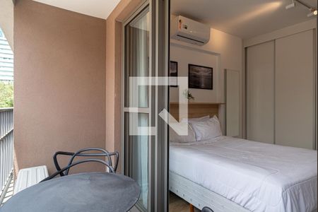Varanda do Quarto de kitnet/studio para alugar com 1 quarto, 23m² em Consolação, São Paulo