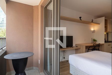 Varanda do Quarto de kitnet/studio para alugar com 1 quarto, 25m² em Consolação, São Paulo