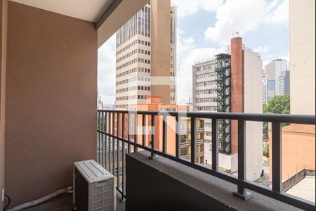 Varanda do Quarto de kitnet/studio para alugar com 1 quarto, 25m² em Consolação, São Paulo