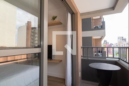 Varanda do Quarto de kitnet/studio para alugar com 1 quarto, 24m² em Consolação, São Paulo