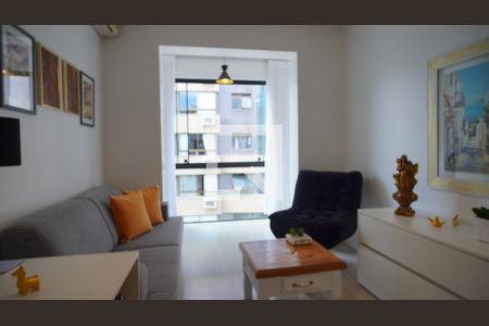 Sala  de apartamento à venda com 1 quarto, 42m² em Rio Branco, Porto Alegre