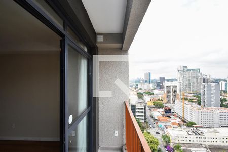 varanda Sala quarto de kitnet/studio para alugar com 1 quarto, 25m² em Pinheiros, São Paulo
