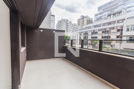 Varanda da Sala de apartamento para alugar com 3 quartos, 124m² em Lourdes, Belo Horizonte