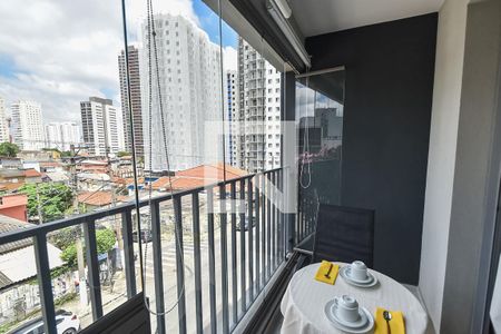 Varanda de kitnet/studio para alugar com 1 quarto, 26m² em Ipiranga, São Paulo
