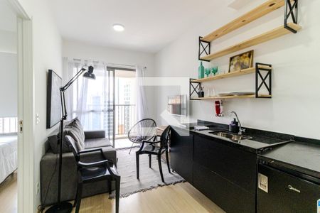 Sala de apartamento à venda com 1 quarto, 32m² em Consolação, São Paulo
