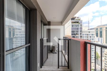 Varanda de apartamento à venda com 1 quarto, 32m² em Consolação, São Paulo
