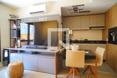 Sala  de apartamento para alugar com 1 quarto, 88m² em Jardim do Salso, Porto Alegre