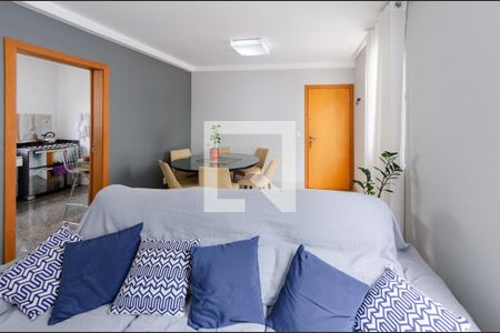 Sala de apartamento à venda com 4 quartos, 92m² em Grajaú, Belo Horizonte