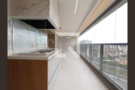 Varanda gourmet de apartamento para alugar com 4 quartos, 186m² em Jardim Fonte do Morumbi, São Paulo