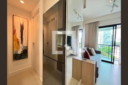 Sala/Cozinha de apartamento à venda com 1 quarto, 30m² em Indianópolis, São Paulo