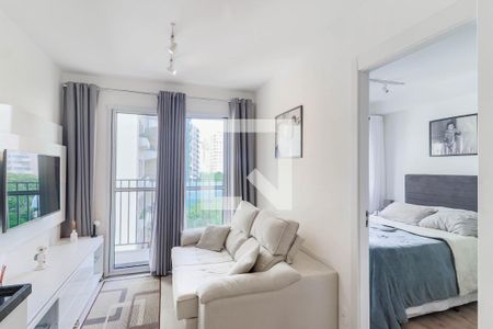 Sala de apartamento para alugar com 1 quarto, 31m² em Campo Belo, São Paulo