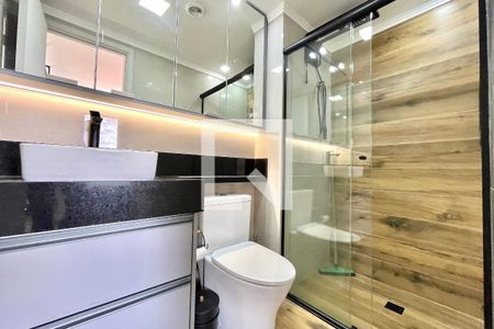 Banheiro Social de kitnet/studio para alugar com 1 quarto, 24m² em Vila Clementino, São Paulo