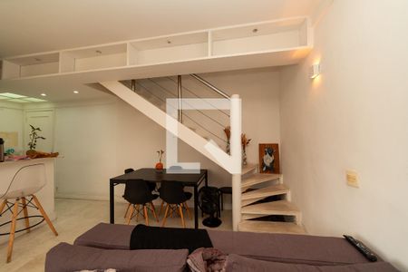 Sala_Cozinha de apartamento à venda com 1 quarto, 70m² em Alphaville Industrial, Barueri