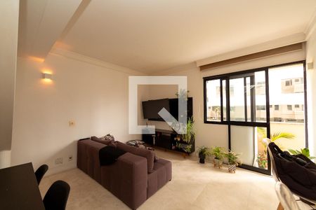 Sala_Cozinha de apartamento à venda com 1 quarto, 70m² em Alphaville Industrial, Barueri