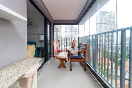 Sala - Varanda de apartamento para alugar com 3 quartos, 92m² em Jardim das Acacias, São Paulo
