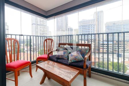 Sala - Varanda de apartamento para alugar com 3 quartos, 92m² em Jardim das Acacias, São Paulo