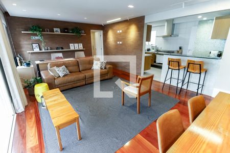 Sala de apartamento à venda com 3 quartos, 129m² em Real Parque, São Paulo