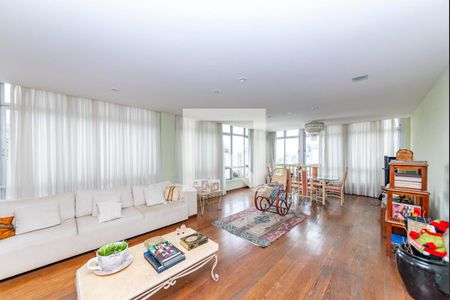 Sala 1 de apartamento à venda com 4 quartos, 265m² em Santo Agostinho, Belo Horizonte