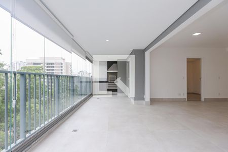Varanda da Sala de apartamento para alugar com 3 quartos, 133m² em Vila Andrade, São Paulo