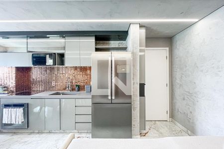 Sala/Cozinha de apartamento à venda com 1 quarto, 62m² em Várzea da Barra Funda, São Paulo