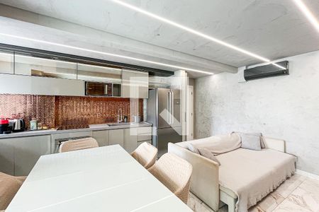Sala/Cozinha de apartamento à venda com 1 quarto, 62m² em Várzea da Barra Funda, São Paulo