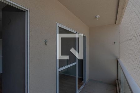 Varanda Sala de Estar/Jantar  de apartamento para alugar com 2 quartos, 58m² em Jardim Amanda I, Hortolândia