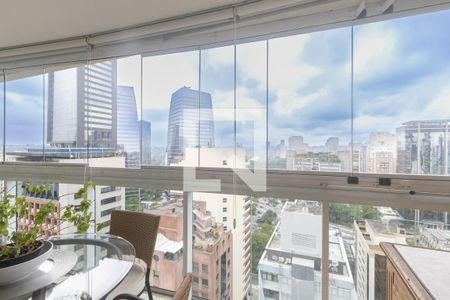 Varanda da Sala de apartamento à venda com 3 quartos, 125m² em Vila Olímpia, São Paulo