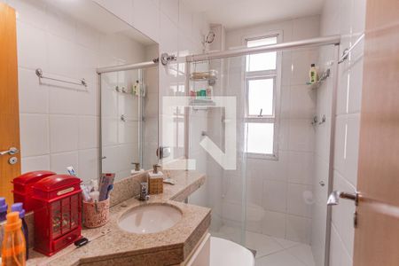 Banheiro da Suíte de apartamento à venda com 3 quartos, 77m² em Ipiranga, Belo Horizonte