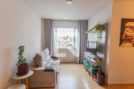 Sala de apartamento à venda com 3 quartos, 77m² em Ipiranga, Belo Horizonte