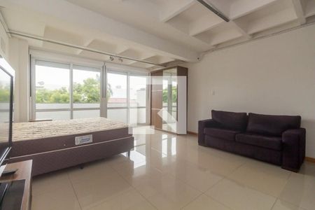 Sala / Quarto  de apartamento para alugar com 1 quarto, 42m² em Menino Deus, Porto Alegre