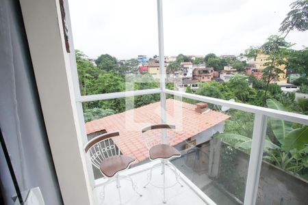 Varanda do Quarto Suíte 1 de casa para alugar com 3 quartos, 76m² em Taquara, Rio de Janeiro
