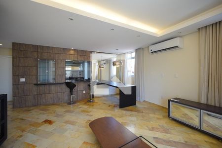 Sala de apartamento para alugar com 3 quartos, 102m² em Coqueiros, Florianópolis