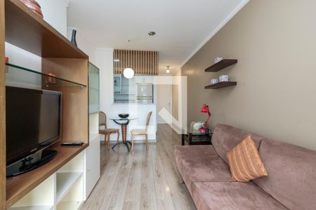 Sala de apartamento para alugar com 1 quarto, 45m² em Brooklin, São Paulo